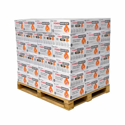DŘEVNÍ BRIKETY POWER HARD BOX - paleta 980kg