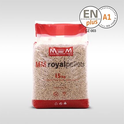 Dřevěné pelety Royal Pellets světlé 1050 kg / 70ks x 15kg